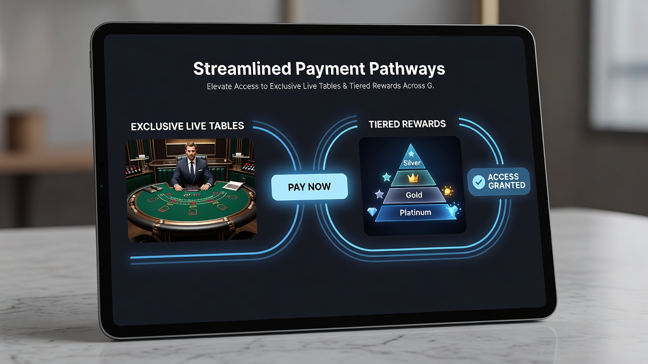 Darstellung gestaffelter Belohnungen und Live-Tisch-Privilegien durch optimierte Zahlungen in deutschen Casinos