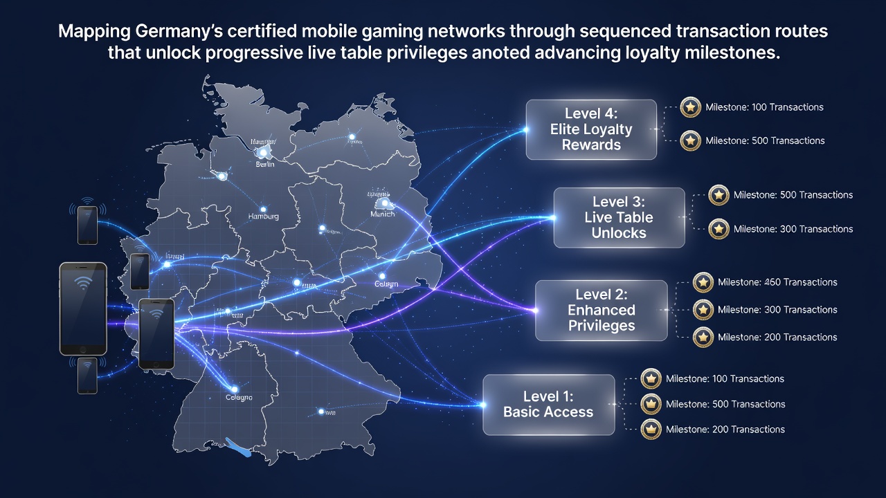 Darstellung sequenzieller Transaktionsrouten in deutschen mobilen Gaming-Netzwerken mit Fokus auf zertifizierte Plattformen und Live-Tisch-Zugänge
