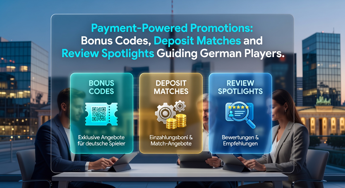 Grafik zeigt bunte Bonus-Codes und Einzahlungs-Matches auf einem Smartphone-Bildschirm für deutsche Casino-Spieler